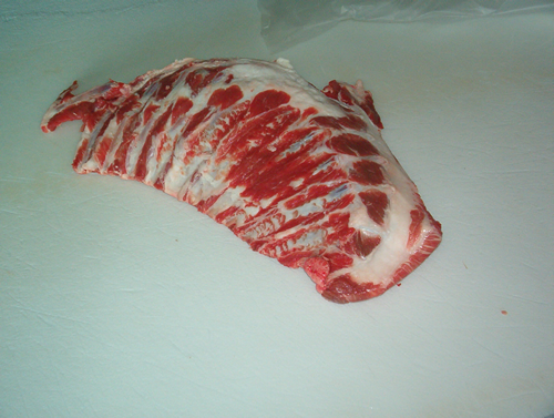 Lamsribben met vlees, per 1000 gram